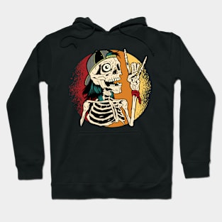 Skeleton Concert Graphic - For Music Concerts and Festivals Hoodie